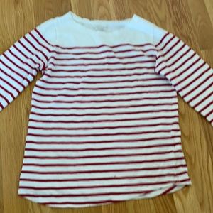 Monoprix French red and white striped tee 14